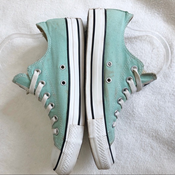 Converse All Star Unisex Mint Green Low Sneakers, size Men’s 7 / Women’s 9 - Picture 9 of 16